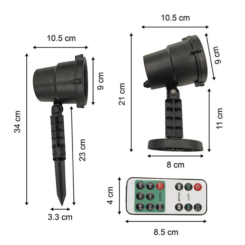 <b>Proyector De Luces Navidenas</b> - Incluye Control Remoto